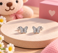 Schmetterling Ohrstecker aus 925 Silber