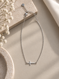 Silberarmkette mit Kreuz
