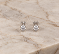 Ohrstecker Zirkonia Weiss Silber 925