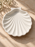 Handgemachte Schmuckschale (Muschel Weiss)