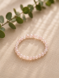 Edelsteinarmband Rosenquarz 6 mm