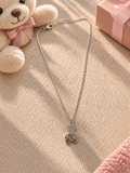Ankerkette mit Teddy Anhängern 925 Sterling Silber