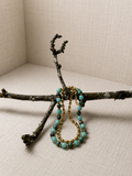 Naturstein Würfel Armband mit Navettekette