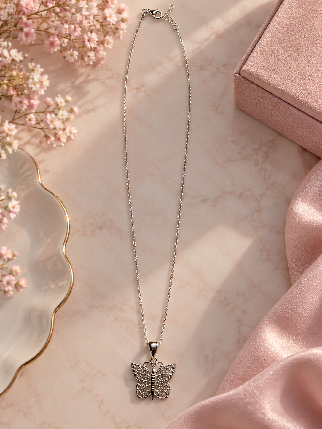 Schmetterling-Anhänger aus 925 Sterling Silber