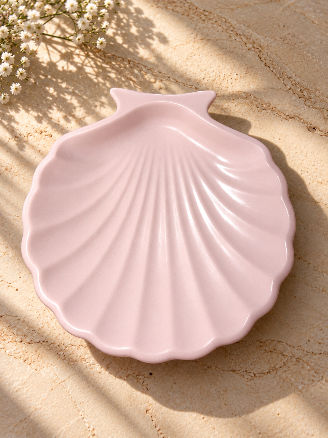 Handgemachte Schmuckschale (Muschel Rosa)