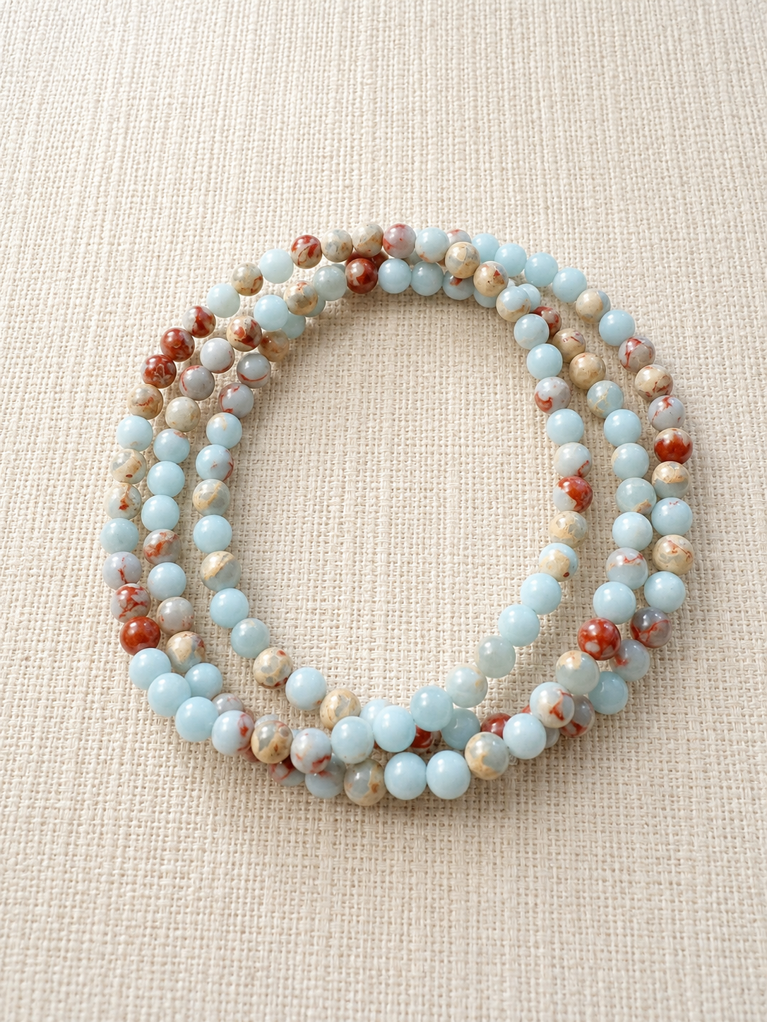 Terra Jaspis Armband Aqua  4-5 mm