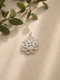 Silberanhänger Blume 925 Sterling Silber