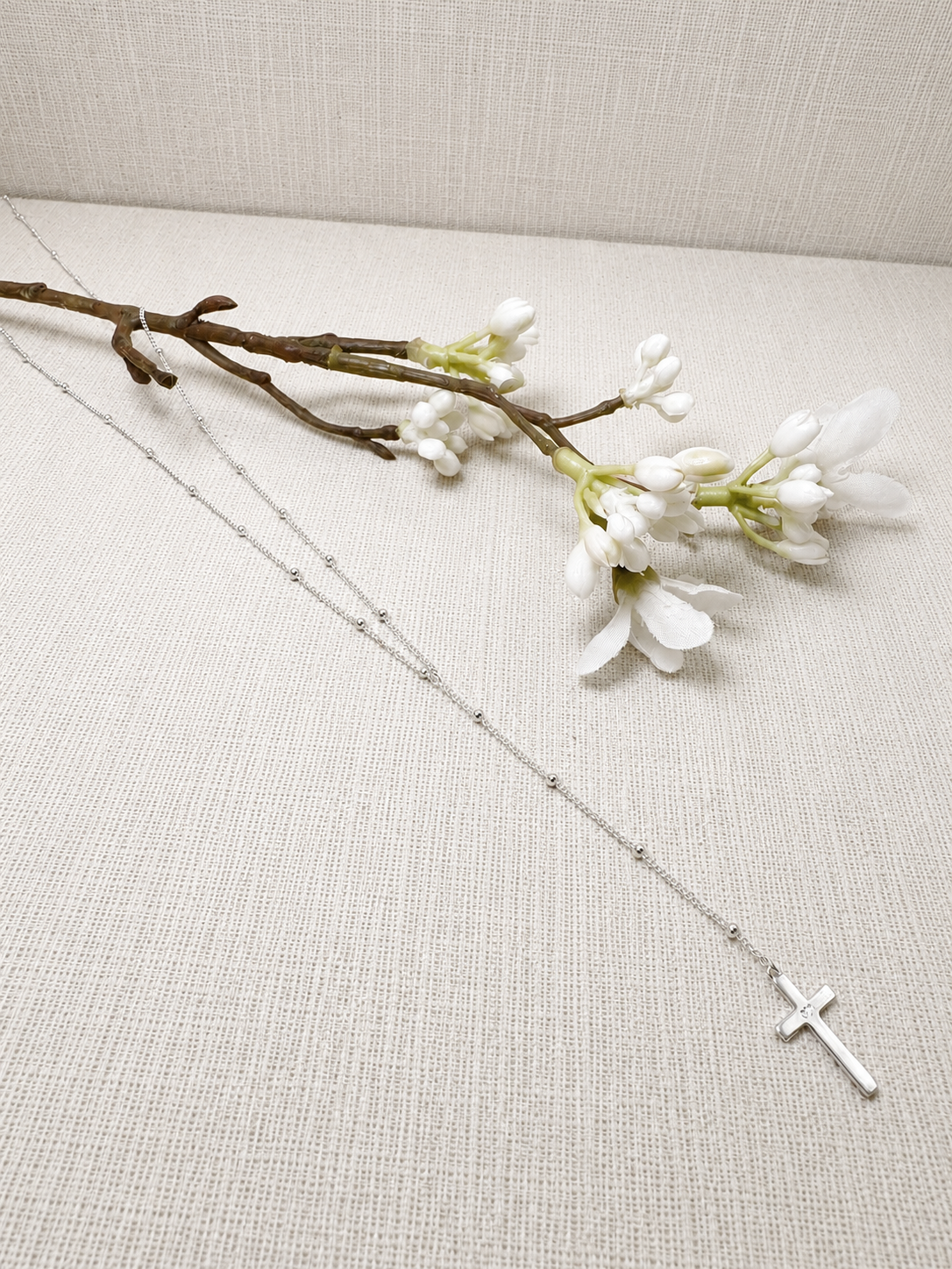 Silberkette mit Kreuz aus 925 Sterling Silber