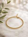 Kugelarmband 925 Silber Gelbgold vergoldet